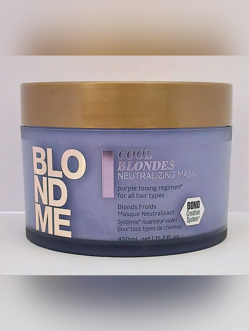 Schwarzkopf BLONDME Cool Blondes Neutralizing Mask Purple Toning 450mL 15.2oz
